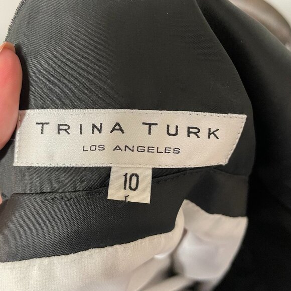 Trina Turk • Velvet & Silk Beaded Retro Cocktail Dress | Size 10** - Picture 6 of 6